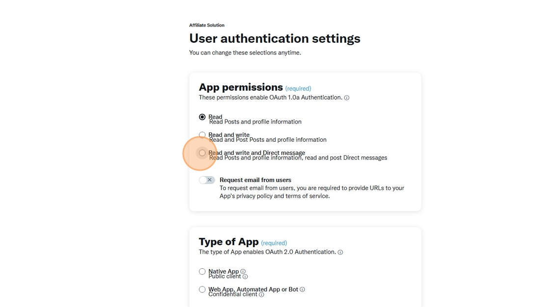 Create Twitter App