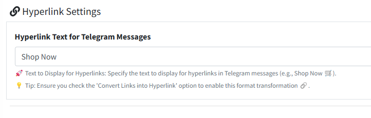 Convert Links into Hyperlink